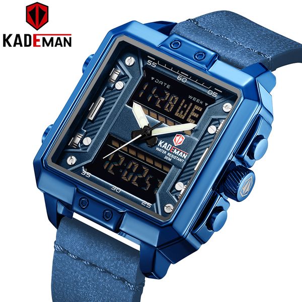 wristwatches kademan luxury square watch men sports waterproof brand dual movement casual leather relogio, Slivery;brown
wristwatches kademan luxury square watch men sports waterproof brand dual movement casual leather relogio, Slivery;brown