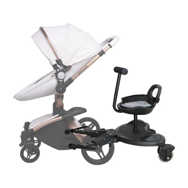 the stroller artifact can be connected to the stroller seat for easy and convenient travel 
the stroller artifact can be connected to the stroller seat for easy and convenient travel