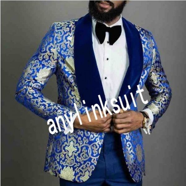 new style blue paisley groom tuxedos shawl collar man prom party business suits men coat trousers sets (jacket+pants+bow tie) k 58, Black;gray
new style blue paisley groom tuxedos shawl collar man prom party business suits men coat trousers sets (jacket+pants+bow tie) k 58, Black;gray
