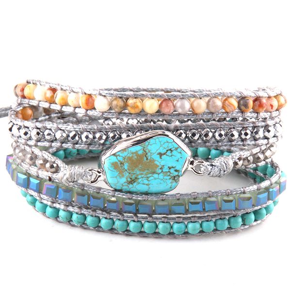tennis moodpc fashion women beaded bracelet handmade mixed turq stones crystal stone charm 5 strands wrap bracelets dropshippers, Golden;silver
tennis moodpc fashion women beaded bracelet handmade mixed turq stones crystal stone charm 5 strands wrap bracelets dropshippers, Golden;silver