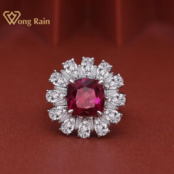 cluster rings wong rain vintage 100% 925 sterling silver created moissanite ruby gemstone engagement wedding ring fine jewelry gift wholesal, Golden;silver
cluster rings wong rain vintage 100% 925 sterling silver created moissanite ruby gemstone engagement wedding ring fine jewelry gift wholesal, Golden;silver