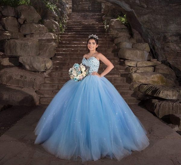 princess sweetheart ball gown prom dresses beaded crystals sequins light sky blue quinceanera dress corset 16 celebrity brithday party gowns, Black
princess sweetheart ball gown prom dresses beaded crystals sequins light sky blue quinceanera dress corset 16 celebrity brithday party gowns, Black