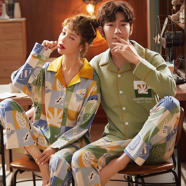 sleep spring long-sleeved cardigan couple pajamas female thin section household women's wear men's simple couple suit, Black;red
sleep spring long-sleeved cardigan couple pajamas female thin section household women's wear men's simple couple suit, Black;red