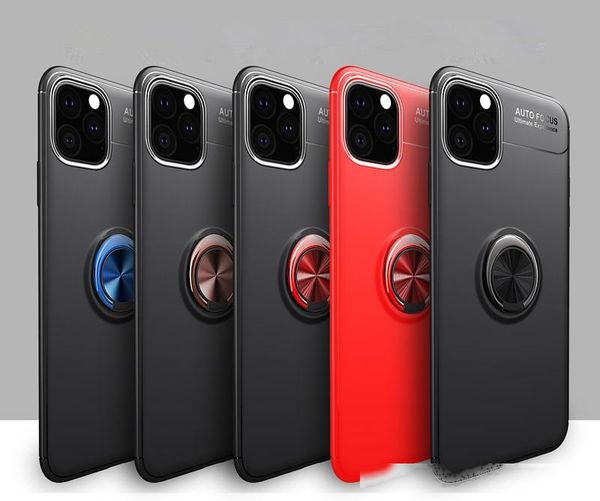 

phone case invisible magnetic bracket cover metal ring buckle anti-fall shell for iphone 11 pro max xr iphone x 8plus 7plus 6s