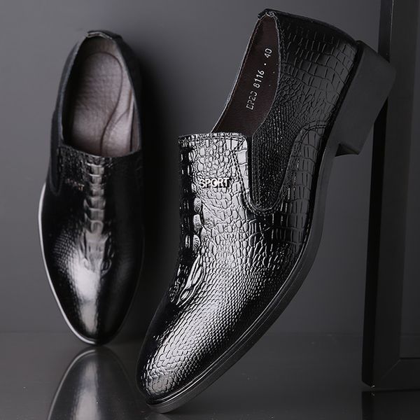 men crocodile grain genuine leather shoes breathable business dress mens shoes luxury black formal oxfords wedding party
men crocodile grain genuine leather shoes breathable business dress mens shoes luxury black formal oxfords wedding party