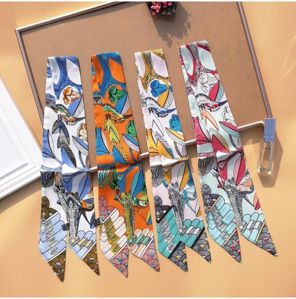 scarves twill bag handle scarf double sided print small ribbon hair band fashion girl's decoration head b72, Blue;gray
scarves twill bag handle scarf double sided print small ribbon hair band fashion girl's decoration head b72, Blue;gray