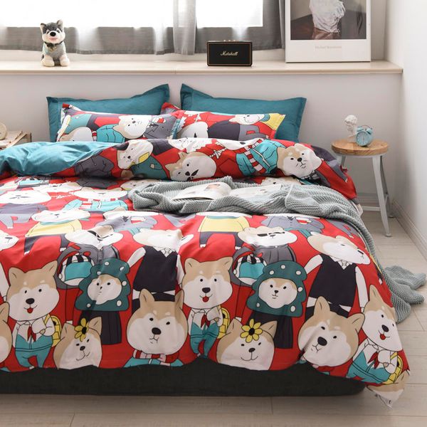 bedding sets dog printed bed linens king size set kids bedclothes simple style duvet cover flat sheet double
bedding sets dog printed bed linens king size set kids bedclothes simple style duvet cover flat sheet double
