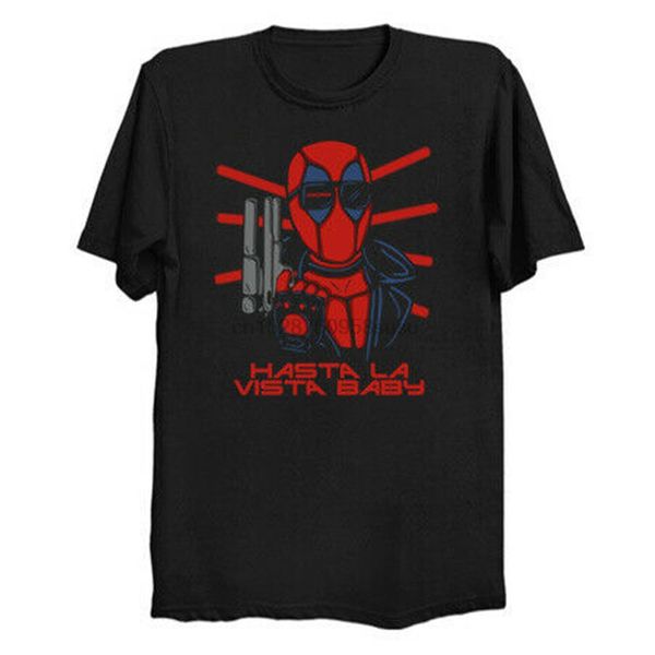hasta la vista baby deadpool the terminator funny black t-shirt for fans s-3xl teenage pop tee shirt
hasta la vista baby deadpool the terminator funny black t-shirt for fans s-3xl teenage pop tee shirt