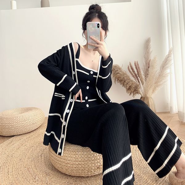 women's tracksuits 2021 winter women fashion 3pcs suit long cardigans + vest pants knitting set trendy clothes, Gray
women's tracksuits 2021 winter women fashion 3pcs suit long cardigans + vest pants knitting set trendy clothes, Gray