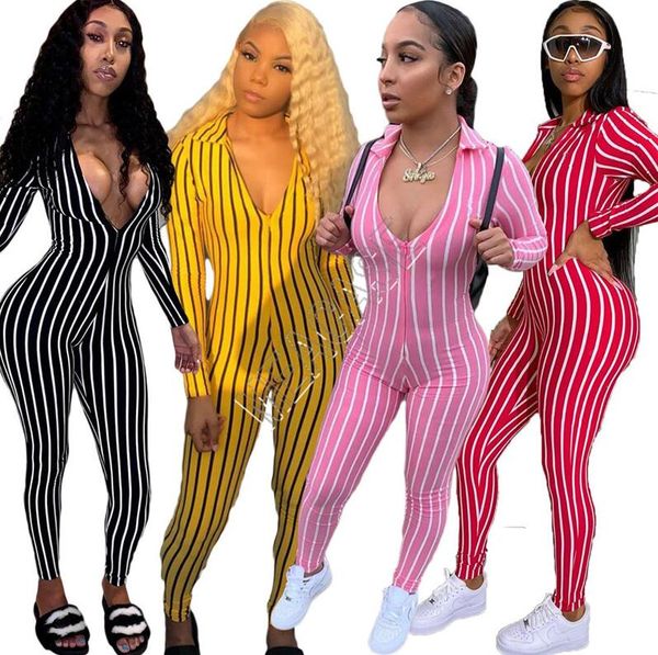 women striped bodysuit jumpsuit rompers deep v long sleeve slimming jumpsuits one piece legging overalls pants onesies jumpsuit d9806, White
women striped bodysuit jumpsuit rompers deep v long sleeve slimming jumpsuits one piece legging overalls pants onesies jumpsuit d9806, White