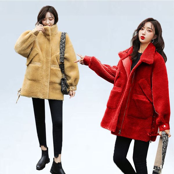 winter fur coat women sheep shearing winter coat women wool jacket for clothes 2020 loose plus size fur jacket coats 365, Black
winter fur coat women sheep shearing winter coat women wool jacket for clothes 2020 loose plus size fur jacket coats 365, Black