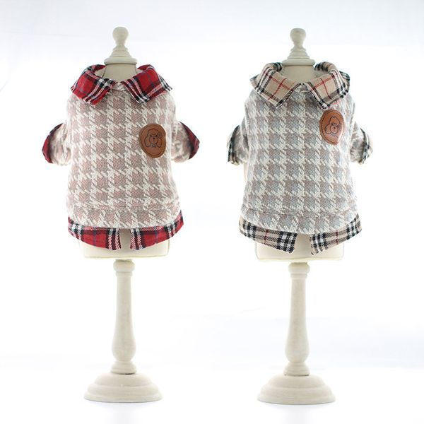 dog clothes for autumn and winter bright red and kaki brocade sweater puppy quilted cotton cloth dogs clothes
dog clothes for autumn and winter bright red and kaki brocade sweater puppy quilted cotton cloth dogs clothes
