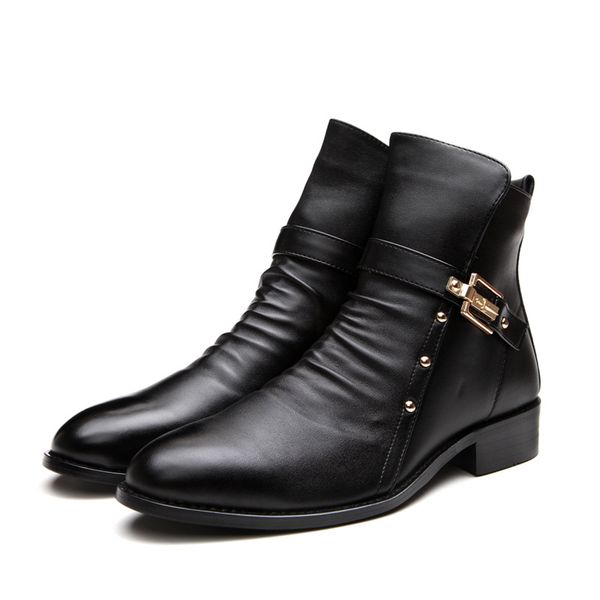 vintage style black short boots men 2020 autumn winter leather men boots breathable high shoes outdoor casual shoes
vintage style black short boots men 2020 autumn winter leather men boots breathable high shoes outdoor casual shoes