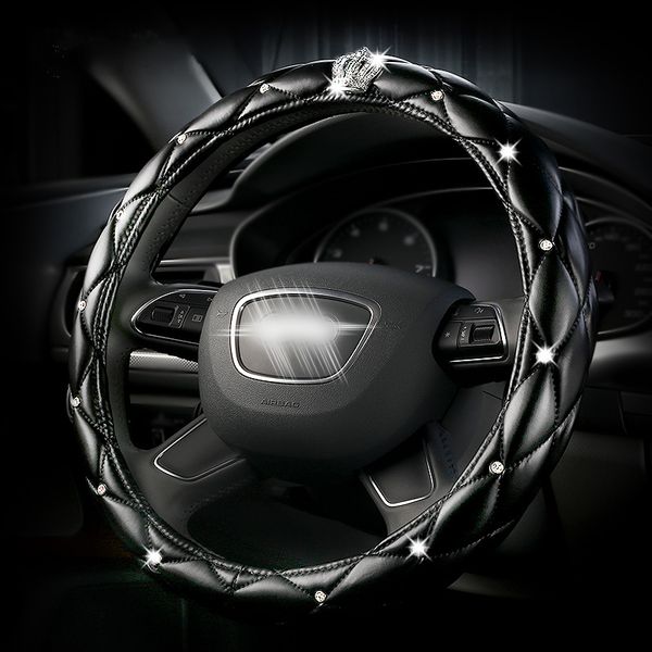 2020 fashion women pu leather car steering wheel cover diamond black pink auto wheel covers cases for lady girls car accessories
2020 fashion women pu leather car steering wheel cover diamond black pink auto wheel covers cases for lady girls car accessories