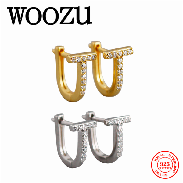 hoop & huggie woozu real 925 sterling silver creative letter t pave zircon ear buckle for women punk men rock earrings jewelry accessory, Golden;silver
hoop & huggie woozu real 925 sterling silver creative letter t pave zircon ear buckle for women punk men rock earrings jewelry accessory, Golden;silver
