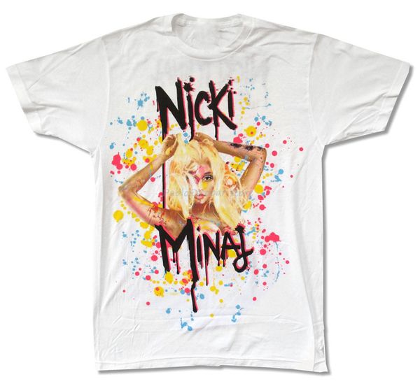 nicki minaj drip world tour 2012 white t shirt new rap singer breathable tee shirt