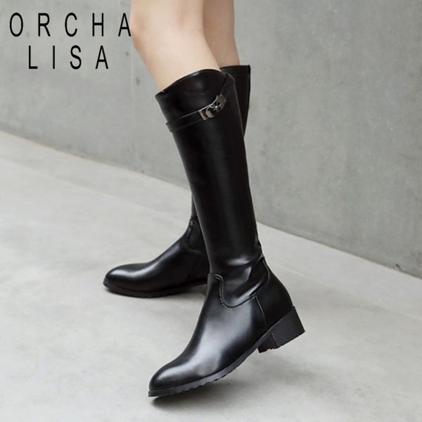 orcha lisa women knee high boots casual square low heels motorcycle boots new autumn winter shoes female botas mujer c852, Black
orcha lisa women knee high boots casual square low heels motorcycle boots new autumn winter shoes female botas mujer c852, Black