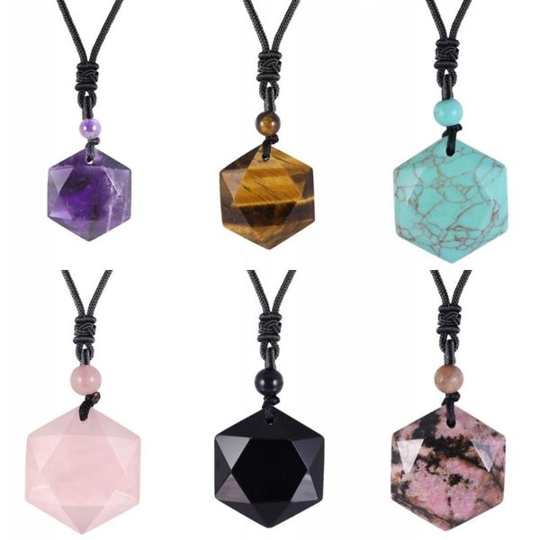 pendant necklaces tumbeelluwa healing crystal/stone six-pointed star faceted necklaces,reiki balancing energy stone cord jewelry, Silver
pendant necklaces tumbeelluwa healing crystal/stone six-pointed star faceted necklaces,reiki balancing energy stone cord jewelry, Silver