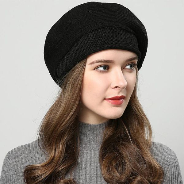 solid warm women beret casual knitted hat curling cap stretchable wool blend artist outdoor french classic soft winter autumn, Blue;gray
solid warm women beret casual knitted hat curling cap stretchable wool blend artist outdoor french classic soft winter autumn, Blue;gray