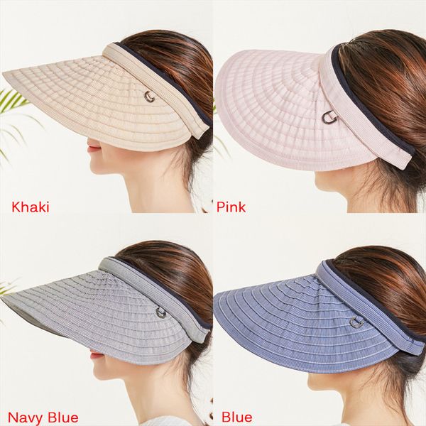 sun visor cap beach hat ladies sun hat female sports headband hairband suncreen visor summer hats for women, Blue;gray
sun visor cap beach hat ladies sun hat female sports headband hairband suncreen visor summer hats for women, Blue;gray
