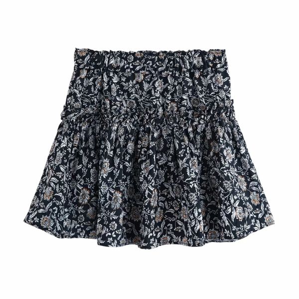 new 2020 women floral print high elastic waist pleated mini skirt faldas mujer ladies ruffles vestidos casual slim skirts qun572, Black
new 2020 women floral print high elastic waist pleated mini skirt faldas mujer ladies ruffles vestidos casual slim skirts qun572, Black