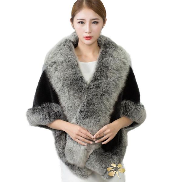 scarves women 100% import whole cape fur trim all round warm soft poncho wraps with pocket for party, Blue;gray
scarves women 100% import whole cape fur trim all round warm soft poncho wraps with pocket for party, Blue;gray