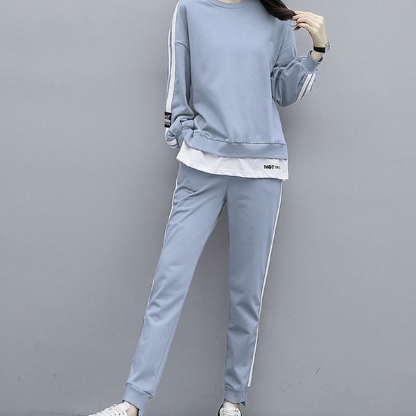 fashion casual suit 2020 autumn new loose flesh-covering large size leather sweater sweater women's clothing student sports two-piece s, Gray
fashion casual suit 2020 autumn new loose flesh-covering large size leather sweater sweater women's clothing student sports two-piece s, Gray