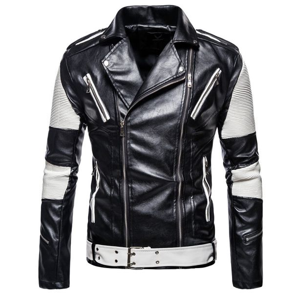 zuzk pu leather jacket men casual vintage motorcycle biker black white spliced fleece men double zipper warm leather jacket coat
zuzk pu leather jacket men casual vintage motorcycle biker black white spliced fleece men double zipper warm leather jacket coat