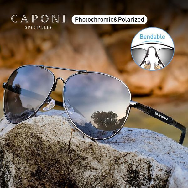 caponi pilot 2020 sunglasses men pchromic uv cut men's glasses driving polarized lenses sun shades for male bs9812 q95k, White;black
caponi pilot 2020 sunglasses men pchromic uv cut men's glasses driving polarized lenses sun shades for male bs9812 q95k, White;black