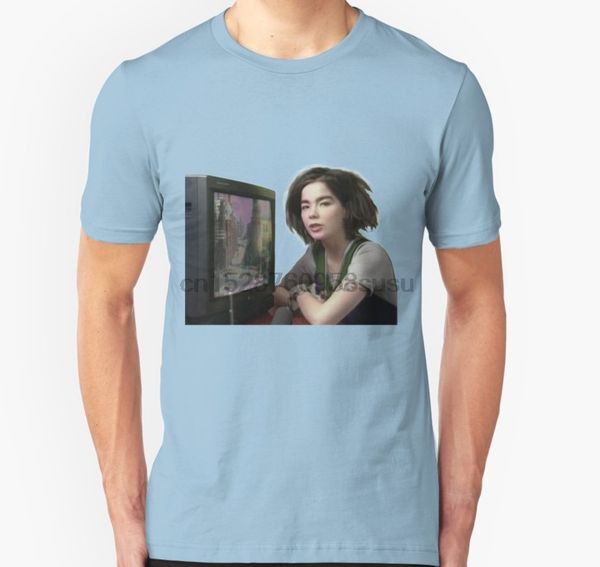 men tshirt bjork aestetic tv t shirt printed t-shirt tees top