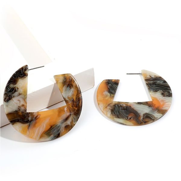 trendy round colorful marble acrylic hoop earring womens thick semicircle statement earrings fashion jewelry 2020 girl brincos, Golden;silver
trendy round colorful marble acrylic hoop earring womens thick semicircle statement earrings fashion jewelry 2020 girl brincos, Golden;silver