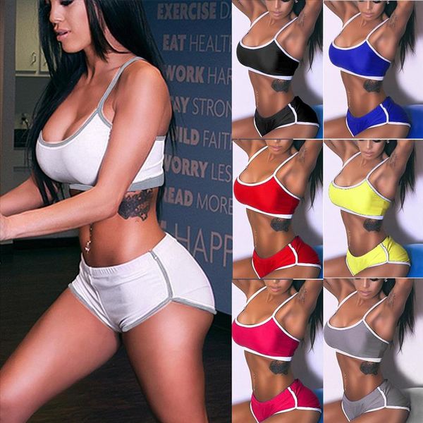 7 цветов набор женщина 2 шт брюки спорт camis бег шорты pant жилет брюки стретч tracksuit женский костюм, Gray
7 цветов набор женщина 2 шт брюки спорт camis бег шорты pant жилет брюки стретч tracksuit женский костюм, Gray