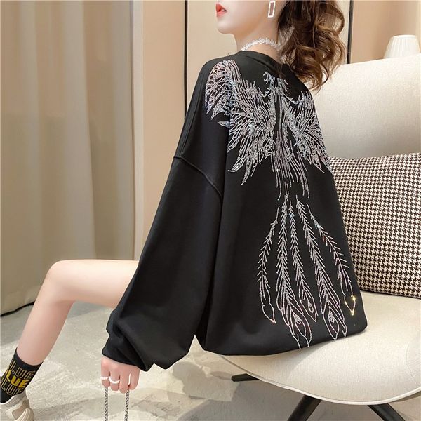 cotton autumn women's personalized taps women's versatile internet celebrity korean style loose casual fashion coat sweatersweater, Black
cotton autumn women's personalized taps women's versatile internet celebrity korean style loose casual fashion coat sweatersweater, Black