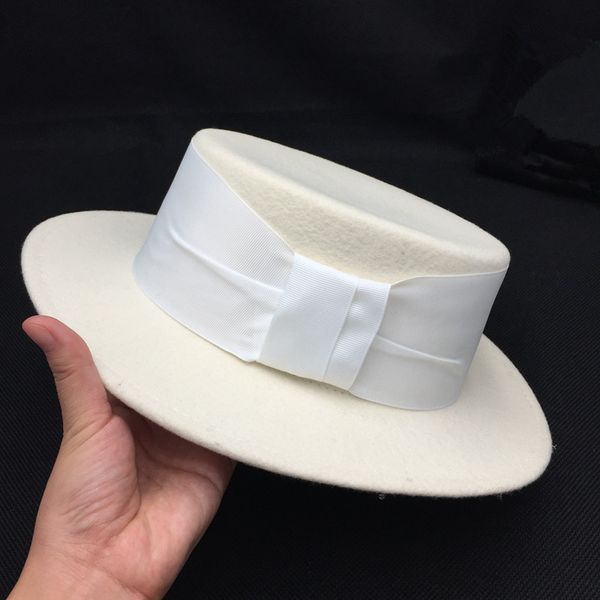 web celebrity with white flat bowknot female hat fashion temperament sunshade socialite tool ins fedoras, Blue;gray
web celebrity with white flat bowknot female hat fashion temperament sunshade socialite tool ins fedoras, Blue;gray
