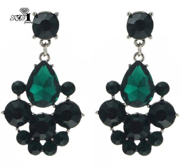yayi jewelry new green glass rhinestone dangle crystal earring women's fashion ancient silver color gem earrings gift 1193
yayi jewelry new green glass rhinestone dangle crystal earring women's fashion ancient silver color gem earrings gift 1193