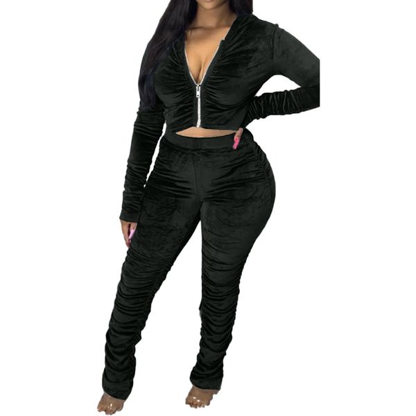 womens 2020 роскошной 2pcs костюмы с длинного рукавом сплошного цвета zipper coat стекой брюки повседневной набором мода женской одежда, Gray
womens 2020 роскошной 2pcs костюмы с длинного рукавом сплошного цвета zipper coat стекой брюки повседневной набором мода женской одежда, Gray