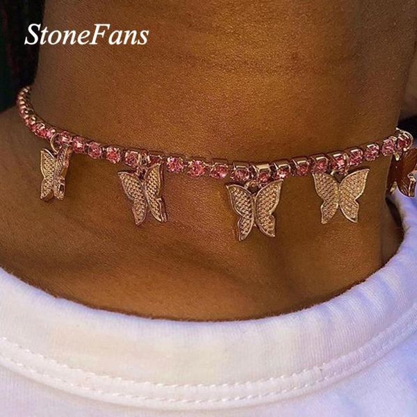 pendant necklaces stonefans cute gold pink butterfly tennis necklace rhinestone choker for women hip hop bling jewelry, Silver
pendant necklaces stonefans cute gold pink butterfly tennis necklace rhinestone choker for women hip hop bling jewelry, Silver