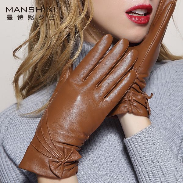 woman winter thicken keep warm drive gloves first layer of sheepskin winter women' genuine leather telefingers gloves mlz032, Blue;gray
woman winter thicken keep warm drive gloves first layer of sheepskin winter women' genuine leather telefingers gloves mlz032, Blue;gray