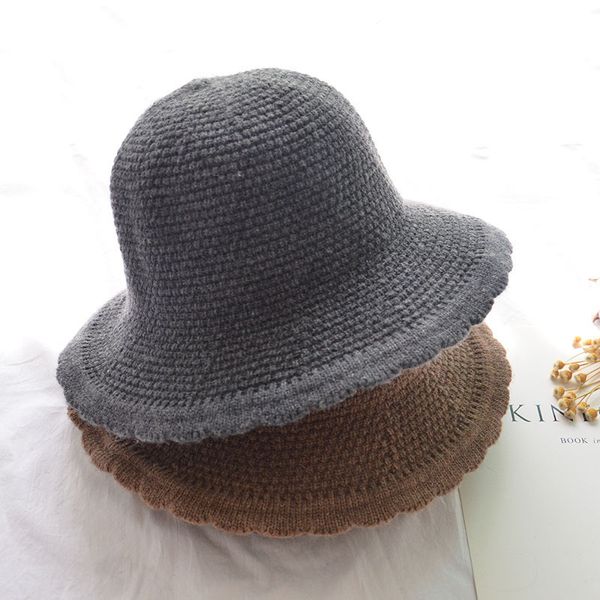 stingy brim hats trendy bucket hat female warm wool knitted solid fisherman ladies autumn winter outdoor thicken warmer basin caps, Blue;gray
stingy brim hats trendy bucket hat female warm wool knitted solid fisherman ladies autumn winter outdoor thicken warmer basin caps, Blue;gray