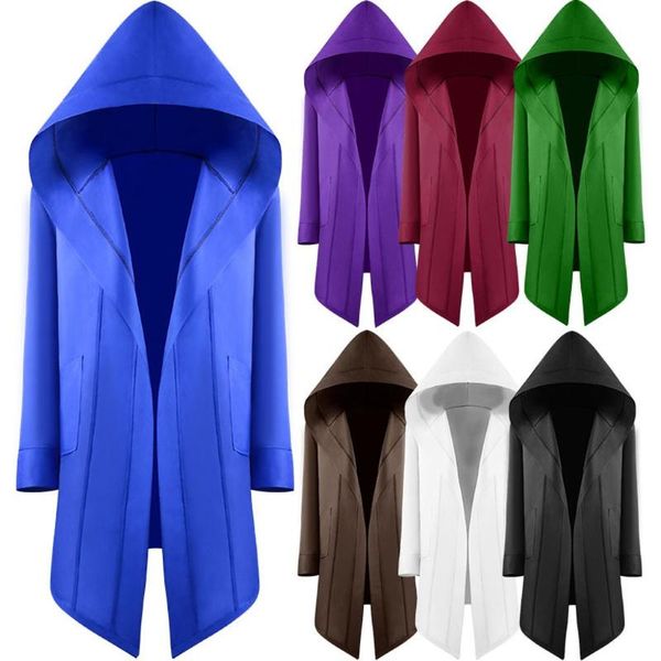 men's jackets vintage outwear gothic solid hooded cloak cosplay long sleeve punk coat 3xl plus size fashion design 2021 gifts, Black;brown
men's jackets vintage outwear gothic solid hooded cloak cosplay long sleeve punk coat 3xl plus size fashion design 2021 gifts, Black;brown