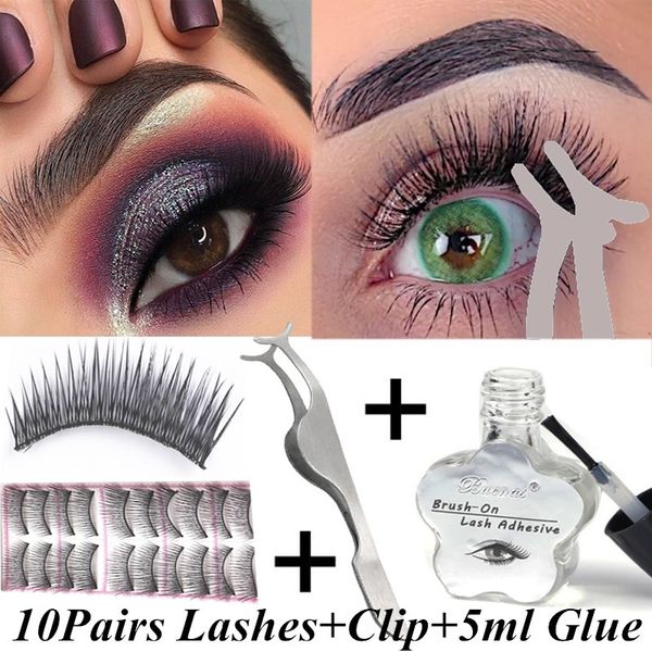 false eyelashes 10 pairs +1pc eyelash clip 5ml transparent glue eye lashes extension women makeup beauty tools set
false eyelashes 10 pairs +1pc eyelash clip 5ml transparent glue eye lashes extension women makeup beauty tools set