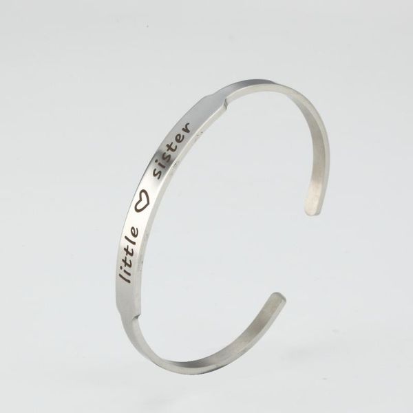 10pcs 6mm jewelry lettering little sister diy fashion stainless steel bracelet jewelry, Black
10pcs 6mm jewelry lettering little sister diy fashion stainless steel bracelet jewelry, Black