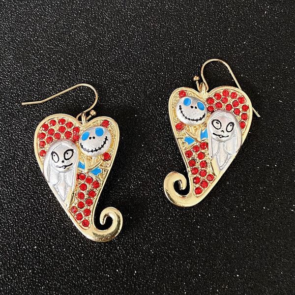 creative ghost face doll earrings halloween crystal rhinestone ladies earrings geometry love hearts ear hook eardrop women jewelry gift, Silver
creative ghost face doll earrings halloween crystal rhinestone ladies earrings geometry love hearts ear hook eardrop women jewelry gift, Silver