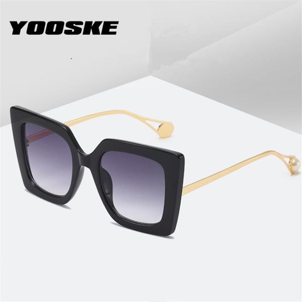 sunglasses yooske brand oversized women fashion pearl gradient shades big frame eyewear uv400, White;black
sunglasses yooske brand oversized women fashion pearl gradient shades big frame eyewear uv400, White;black