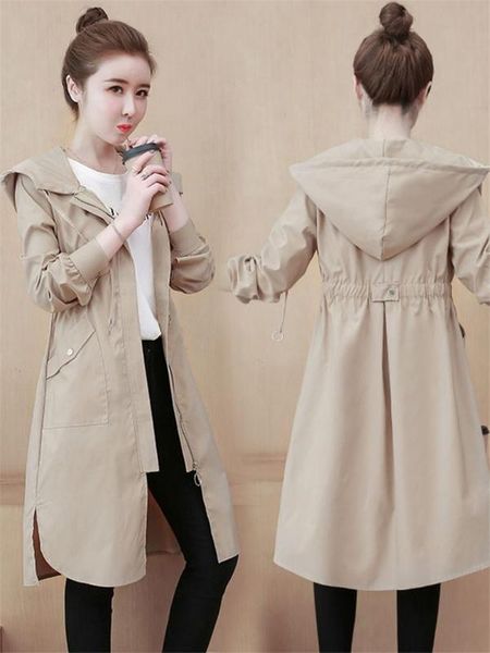 windbreaker women's mid-length british style spring 2020 new korean loose female casual fashion coat hooded shirt jacket r431, Tan;black
windbreaker women's mid-length british style spring 2020 new korean loose female casual fashion coat hooded shirt jacket r431, Tan;black