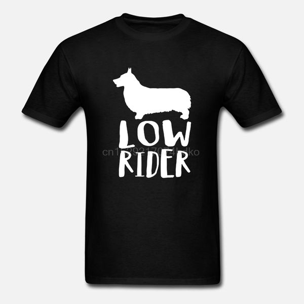 men tshirt low rider corgi t shirt cool printed t-shirt tees top