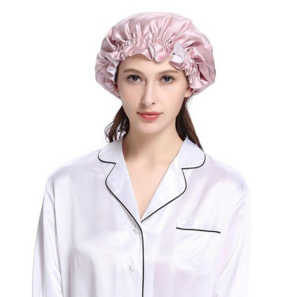 silk night sleepping cap double luxury 19mm women hat accessories lady elastic band with ribbons, Blue;gray
silk night sleepping cap double luxury 19mm women hat accessories lady elastic band with ribbons, Blue;gray