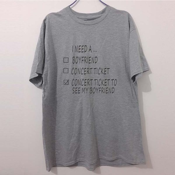 new funny t-shirt men's short sleeve tshirt printed i need a concert ticket to see my boyfriend t shirts men summer cotton
new funny t-shirt men's short sleeve tshirt printed i need a concert ticket to see my boyfriend t shirts men summer cotton