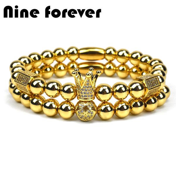 charm bracelets nine forever golden copper beads bracelet men jewelry crown charms for women pulseira masculina femme bileklik, Golden;silver
charm bracelets nine forever golden copper beads bracelet men jewelry crown charms for women pulseira masculina femme bileklik, Golden;silver