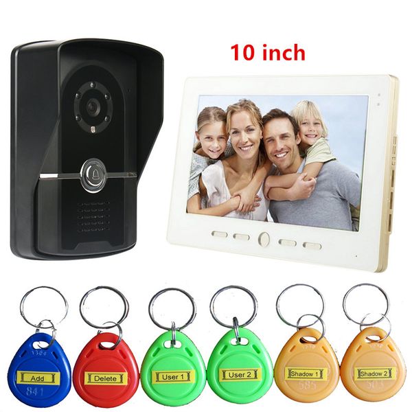 video door phones 10"inch monitor wired doorbell phone intercom rfid access control camera kit for home security
video door phones 10"inch monitor wired doorbell phone intercom rfid access control camera kit for home security